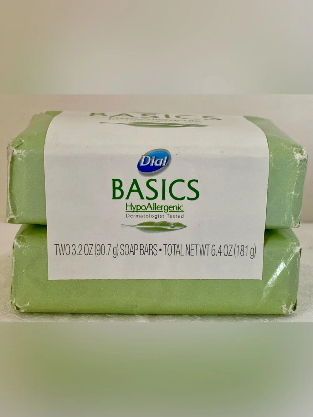 Dial Basics Hypoallergenic Bar Soap, 3.2 oz - 2 Pack NEW Discontinued